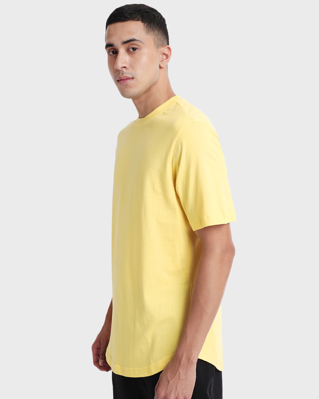 Shop Men's Yellow Lemon Drop Apple Cut T-shirt-Back