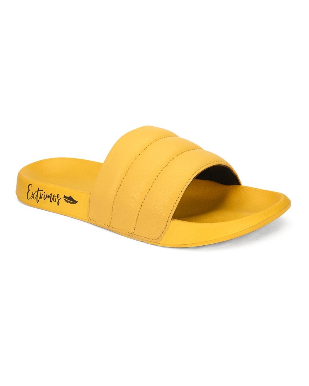 Shop Men's Yellow Sliders-Back