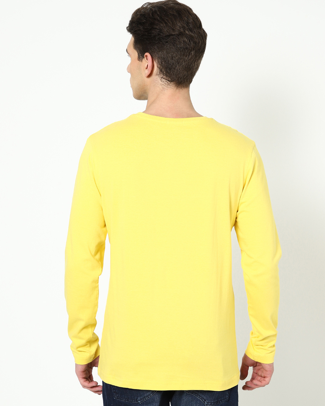 Shop Men's Yellow Torque T-shirt-Back