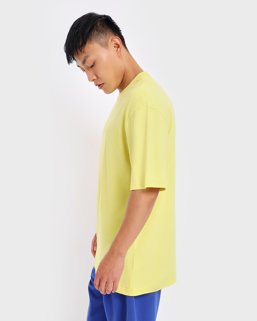 Shop Men's Yellowtail Oversized T-shirt-Back