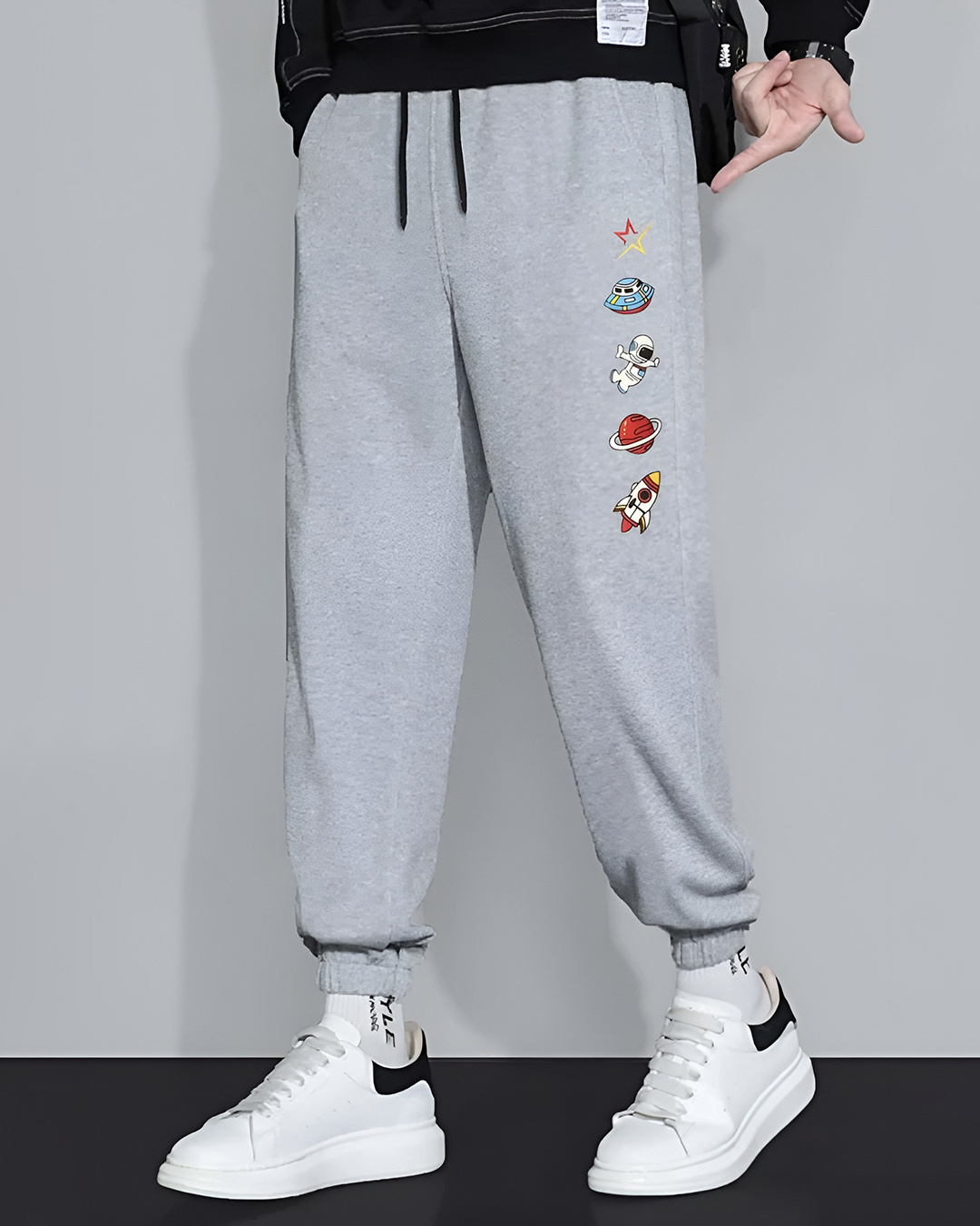 Buy Flynoff Men's White Relaxed Fit Joggers Online at Bewakoof