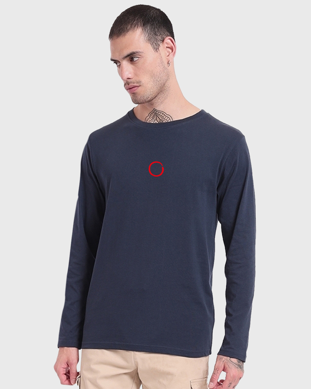 Shop Men's Blue Warriors Typography T-shirt-Back