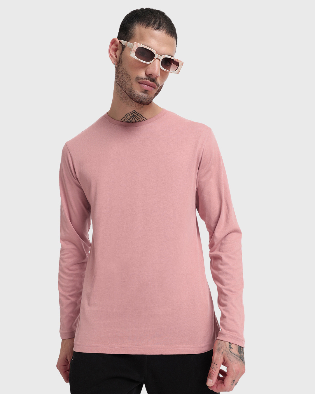Shop Pack of 2 Men's White & Misty Pink T-shirt-Back