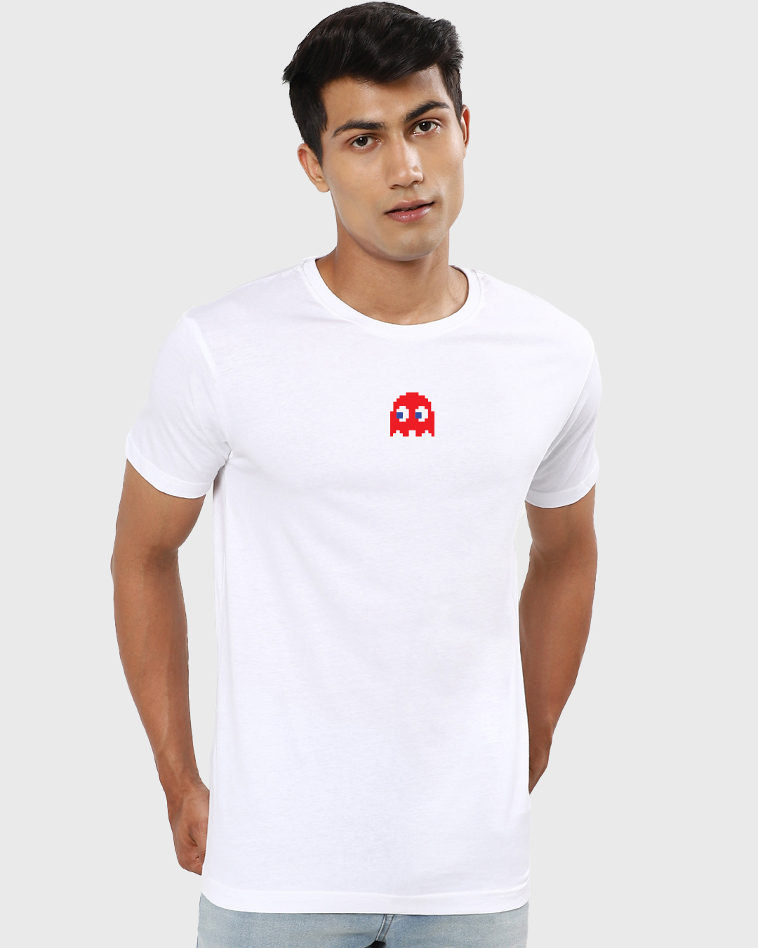 Shop Men's White Pacman for You Graphic Printed T-shirt-Back