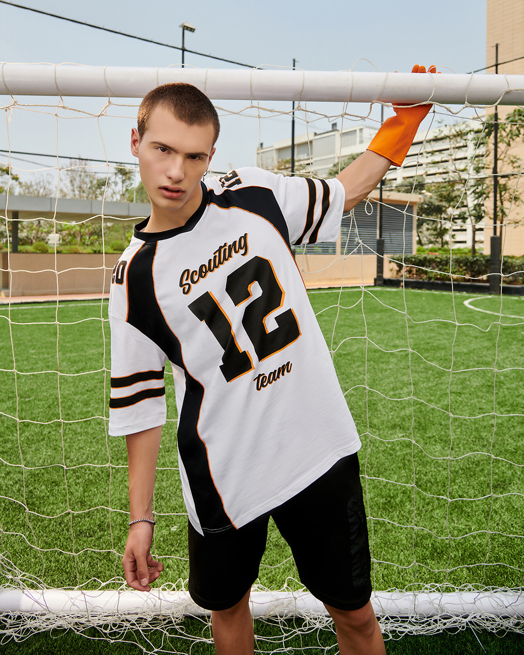 Buy Mens White Luca Typography Super Loose Fit T Shirt Online At Bewakoof 7128