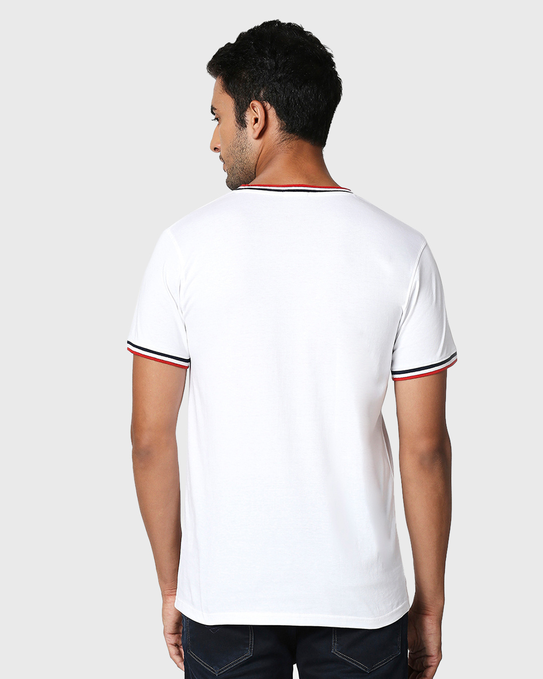 Shop Men's White Vengeance Typography T-shirt-Back