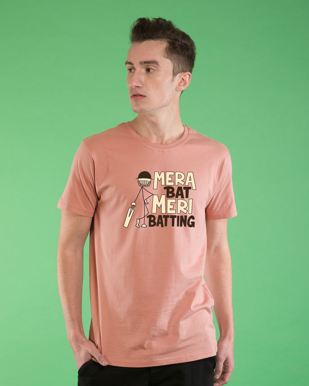Shop Mera Bat Half Sleeve T-Shirt-Back