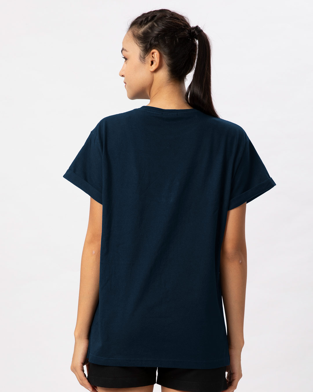 Shop Merged Mickey Glow In Dark Boyfriend T-Shirt (DL) -Back