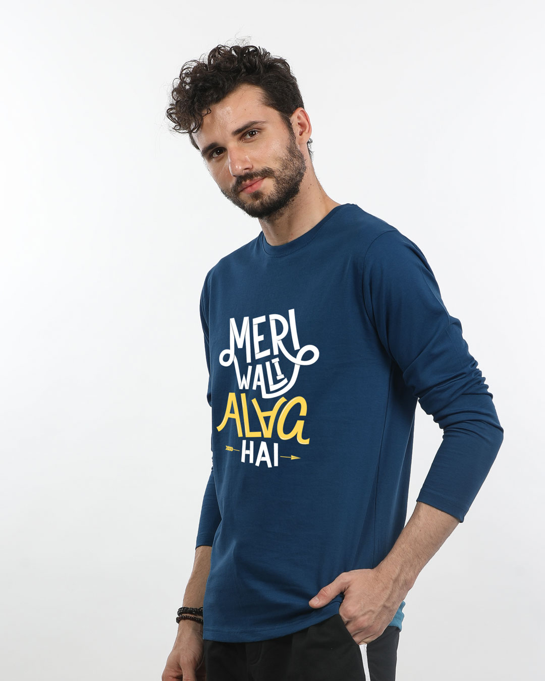 Shop Meri Wali Full Sleeve T-Shirt-Back