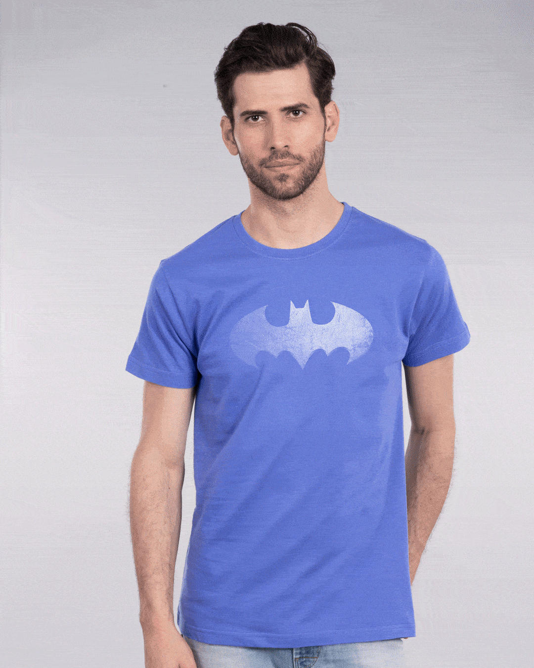 Buy Metallic Batman Glow In Dark Half Sleeve T-Shirt (BML) for Men blue ...