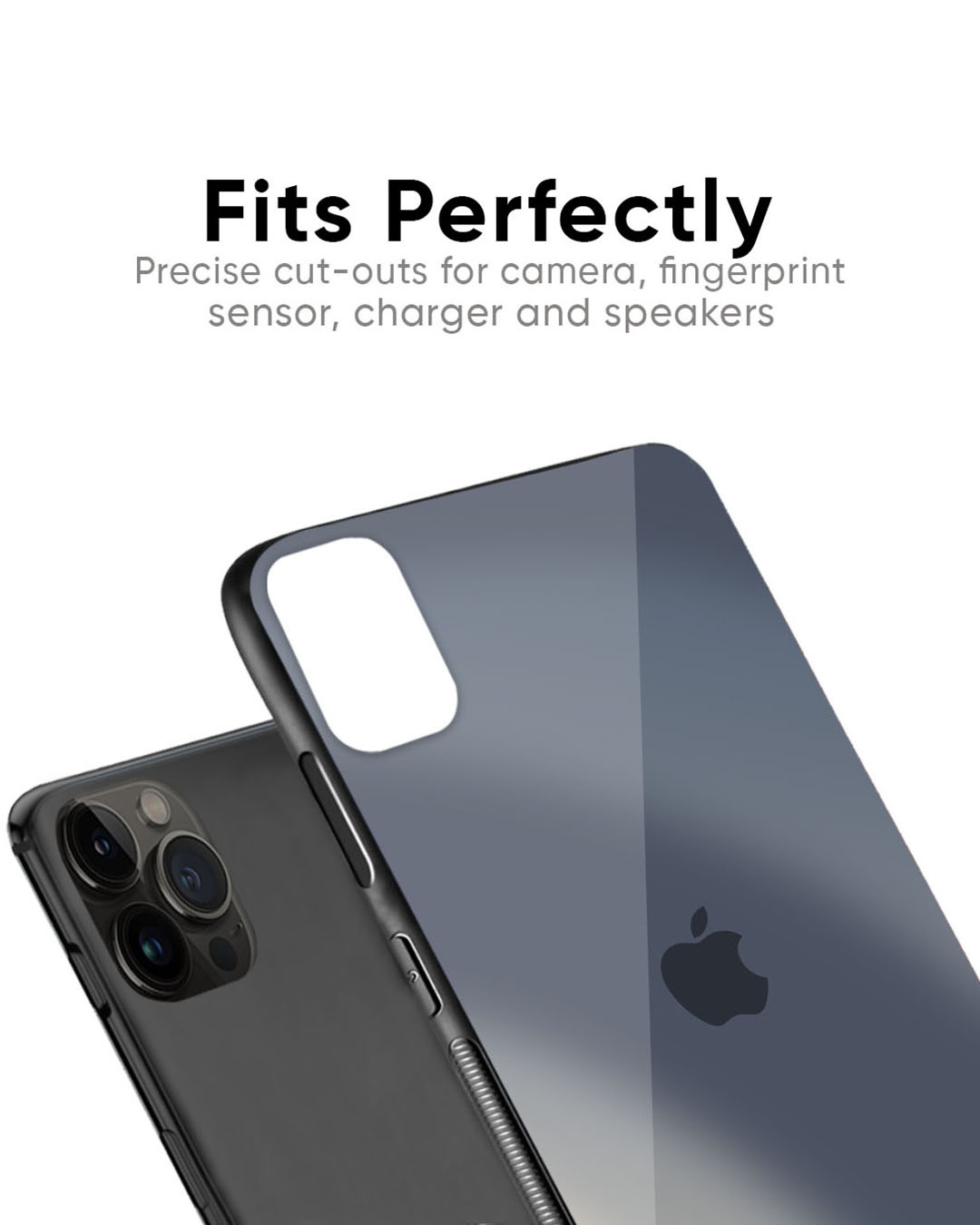 Shop Metallic Gradient Premium Glass Case for Apple iPhone 14 Pro (Shock Proof, Scratch Resistant)-Back