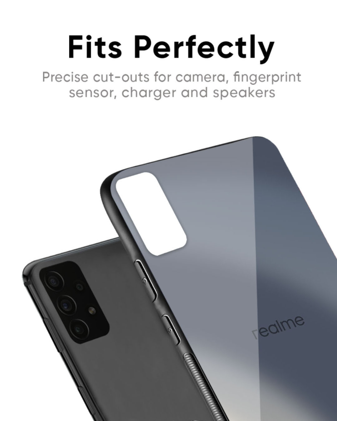 Shop Metallic Gradient Premium Glass Case for Realme 11 Pro Plus 5G (Shock Proof, Scratch Resistant)-Back