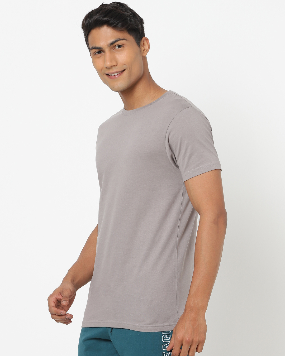 Buy Meteor Grey Half Sleeve T-Shirt for 