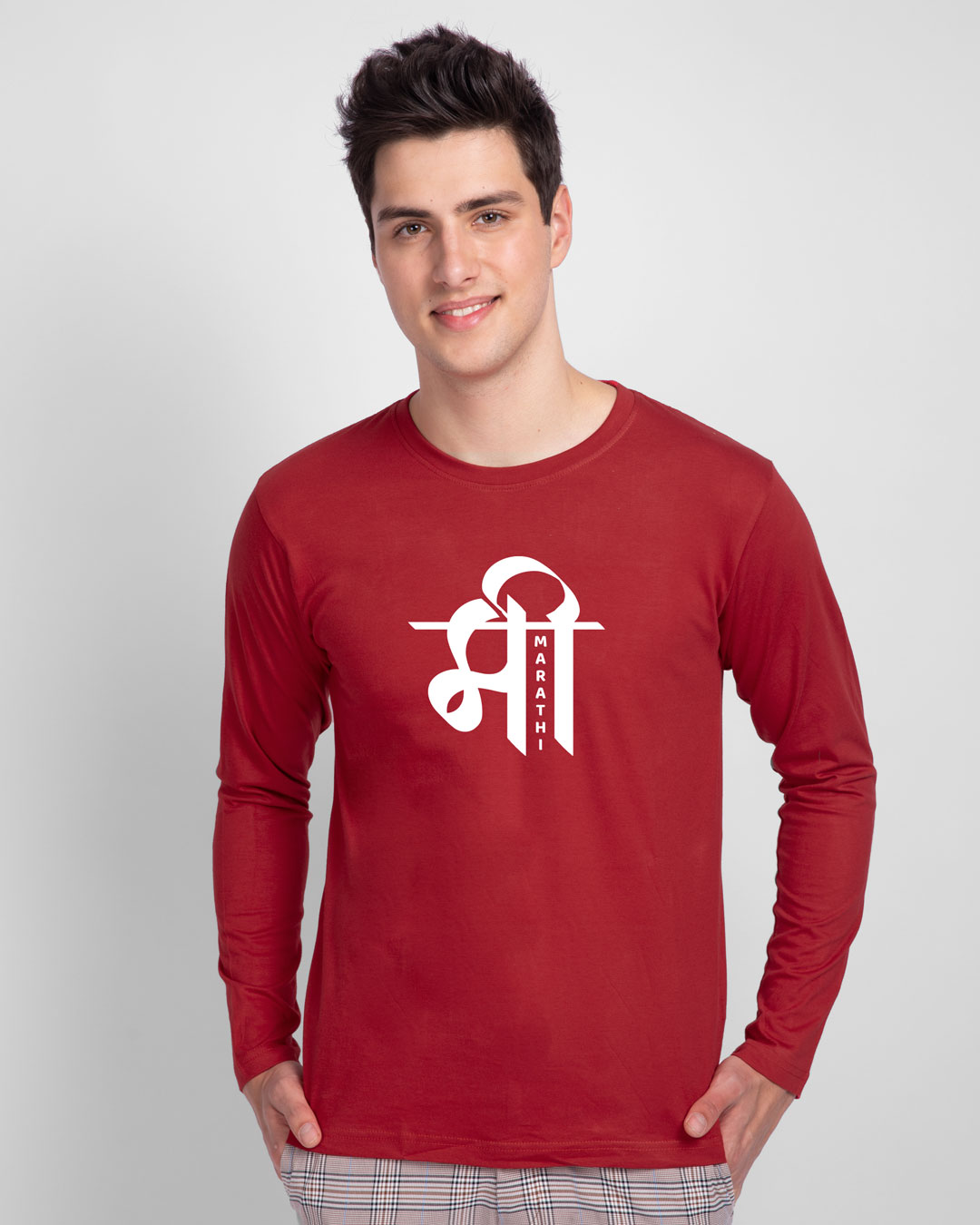 Shop Mi Marathi Full Sleeve T-Shirt-Back