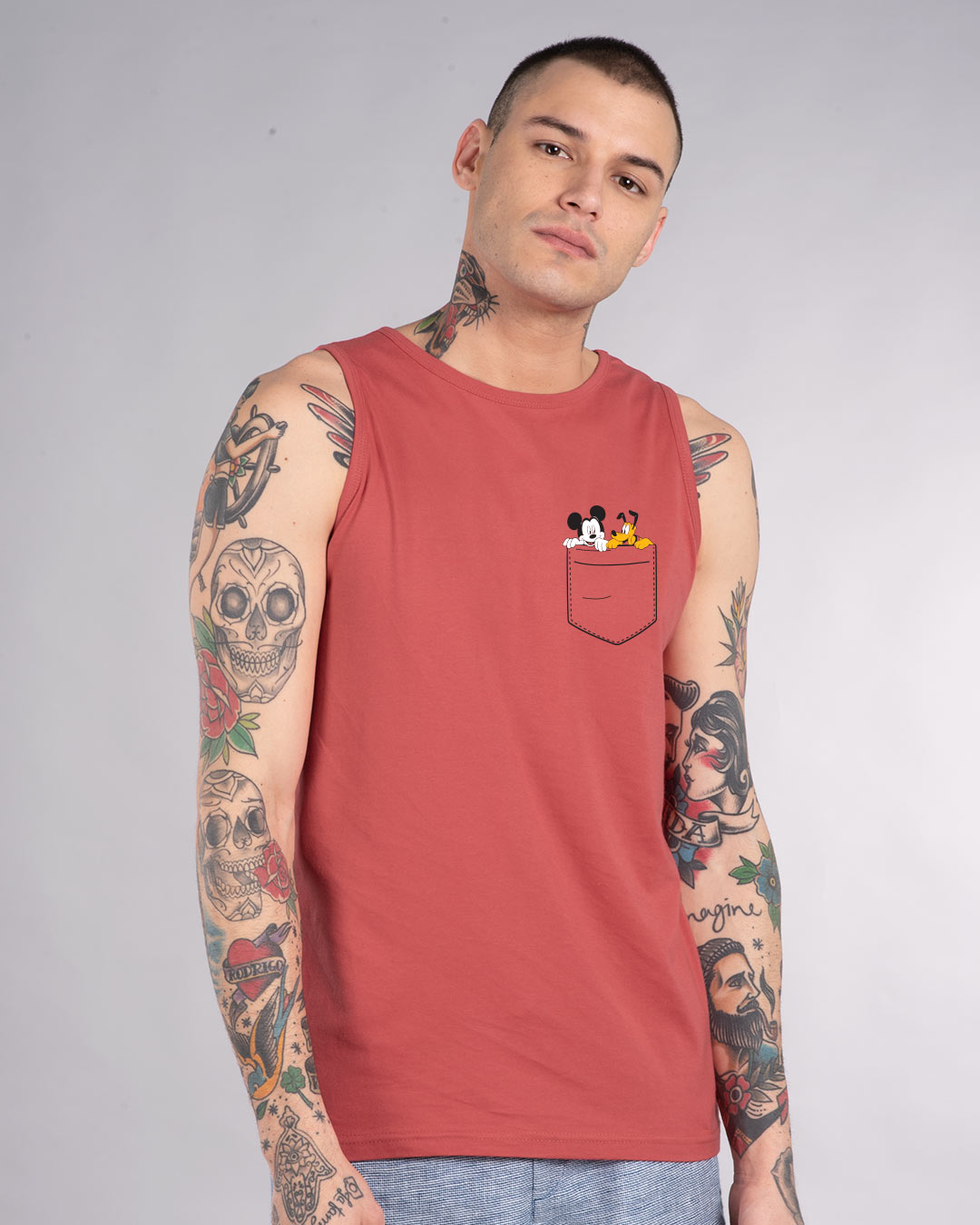 Shop Mickey And Pluto Vest (DL)-Back
