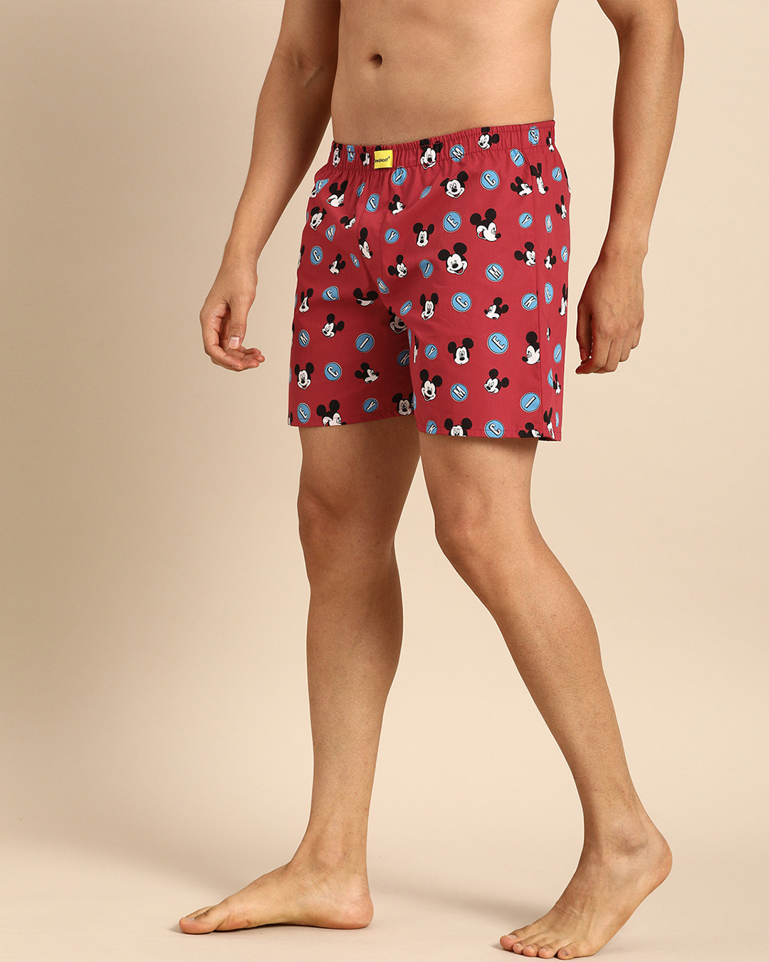 Shop Mickey Heads All Over Printed Boxer (DL)-Back