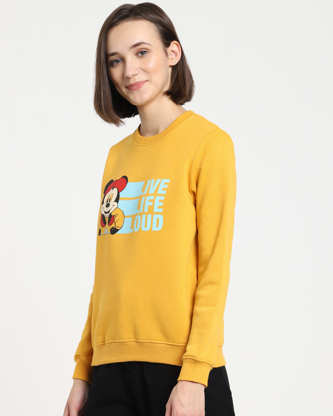 Shop Mickey Loud  Fleece Sweatshirt-Back