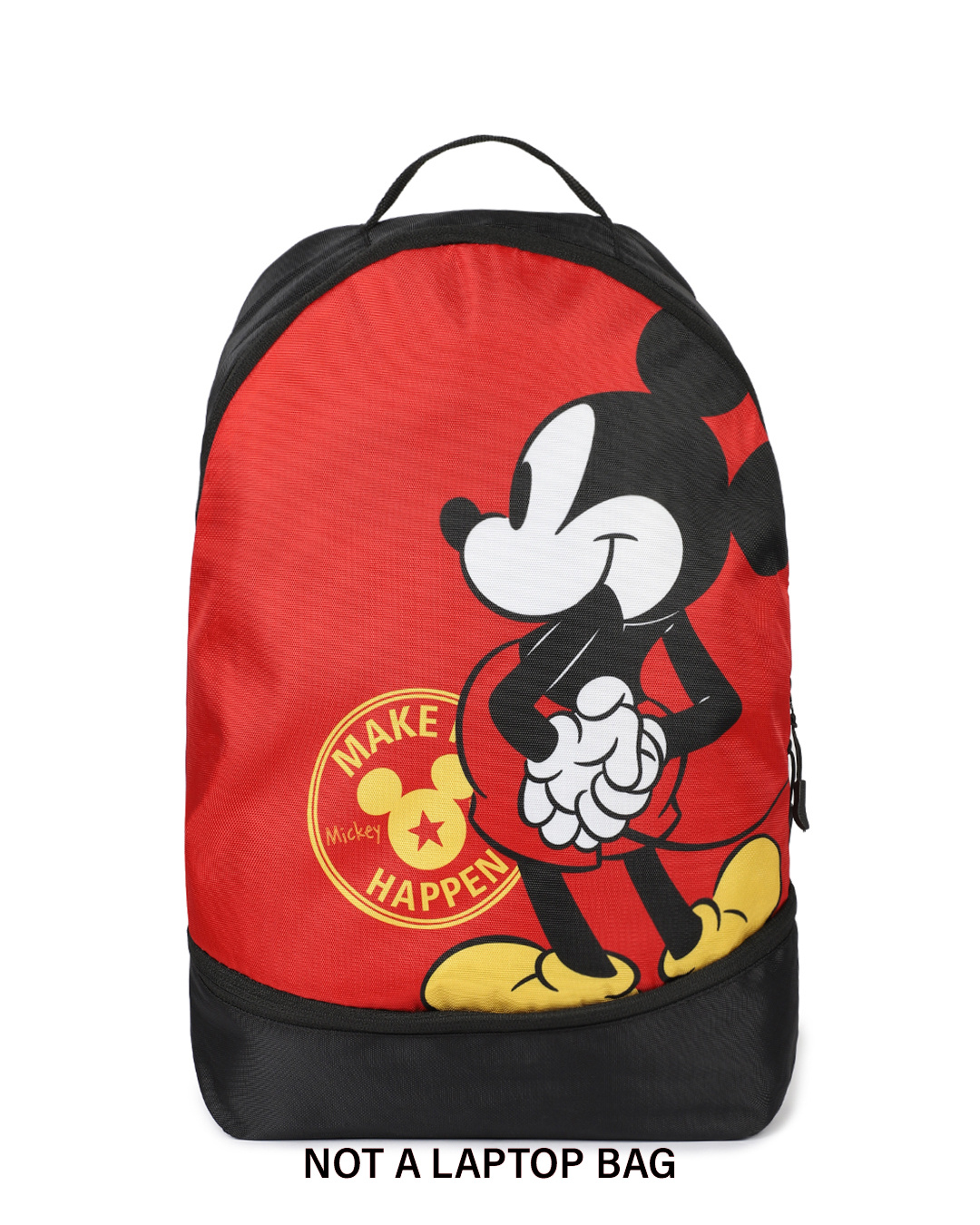 Shop Unisex Black & Red Mickey Make It Happen Small Backpack-Back