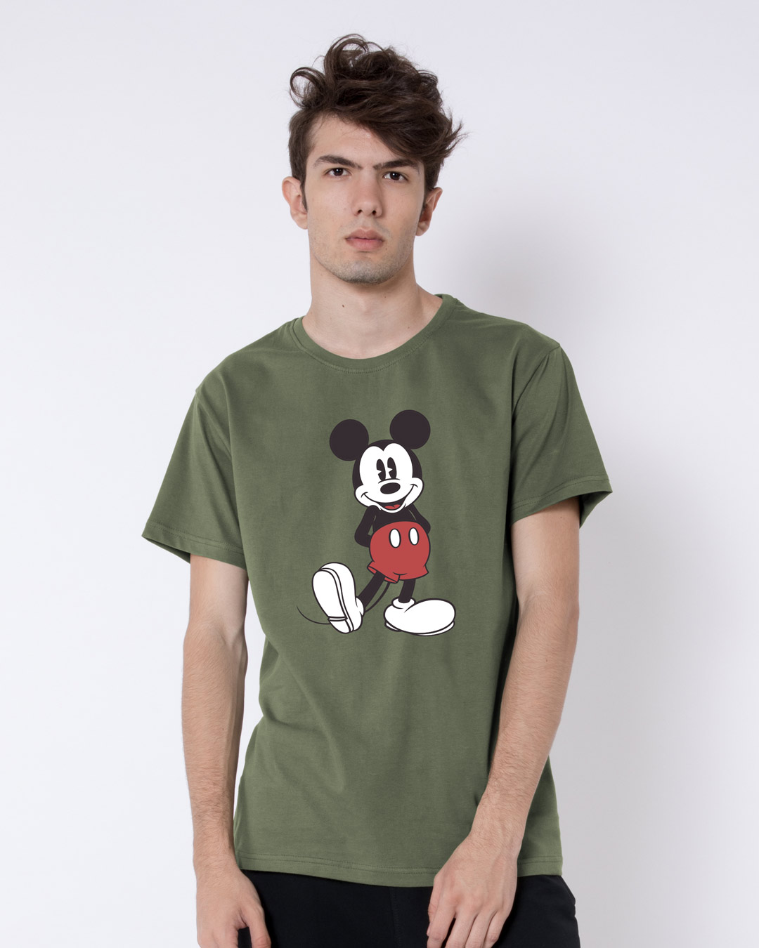 Shop Mickey Mouse Half Sleeve T-Shirt (DL)-Back