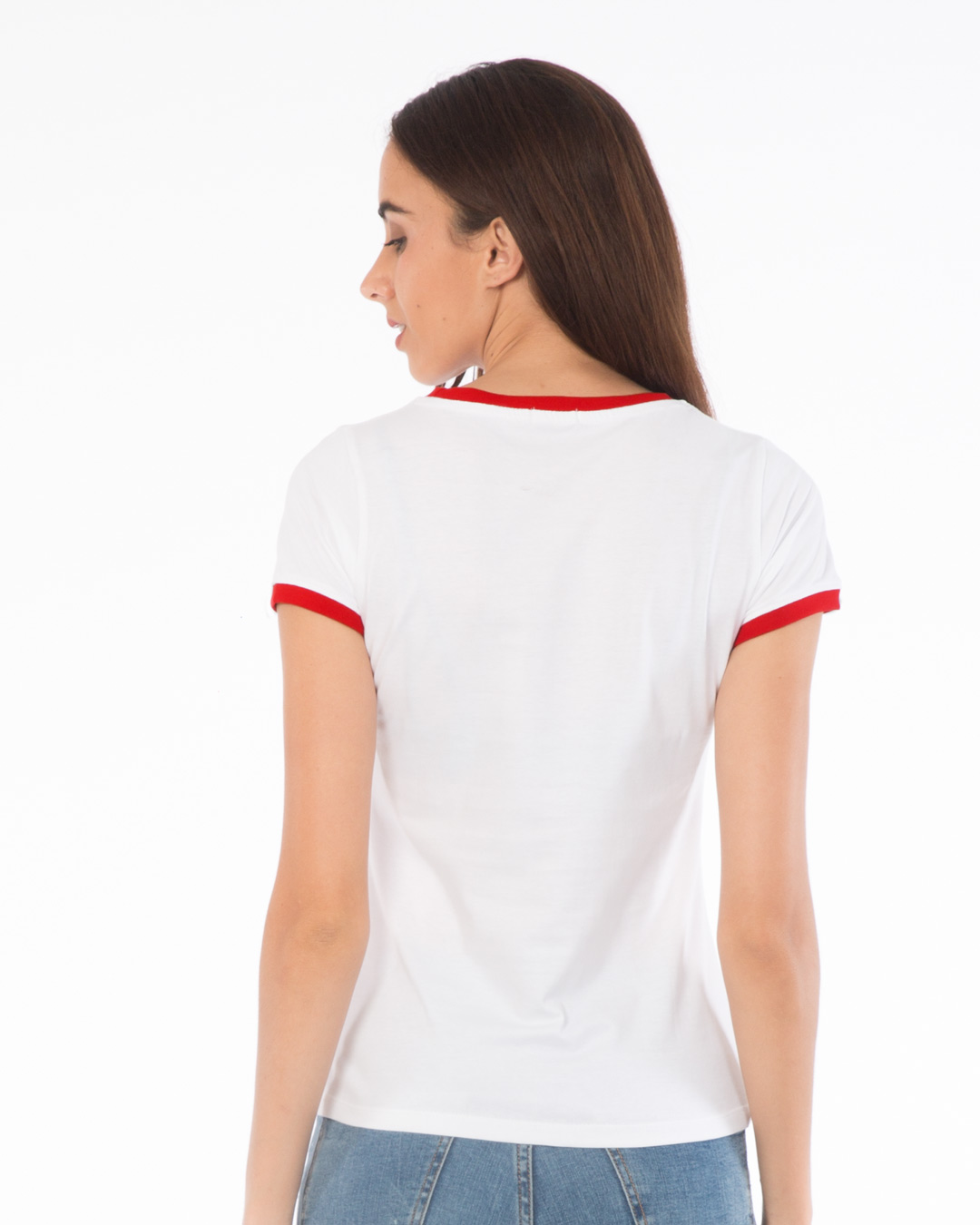 Shop Mickey Wink Ringer T-Shirt-Back