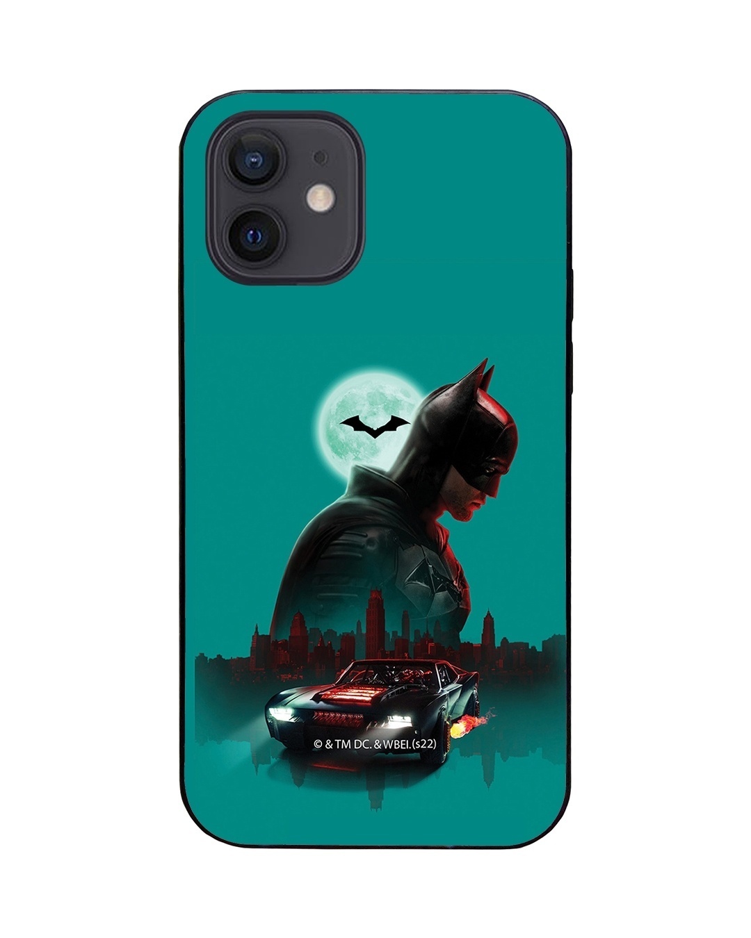 Shop Midnight Batman LED Cover for iPhone 12 Pro-Back