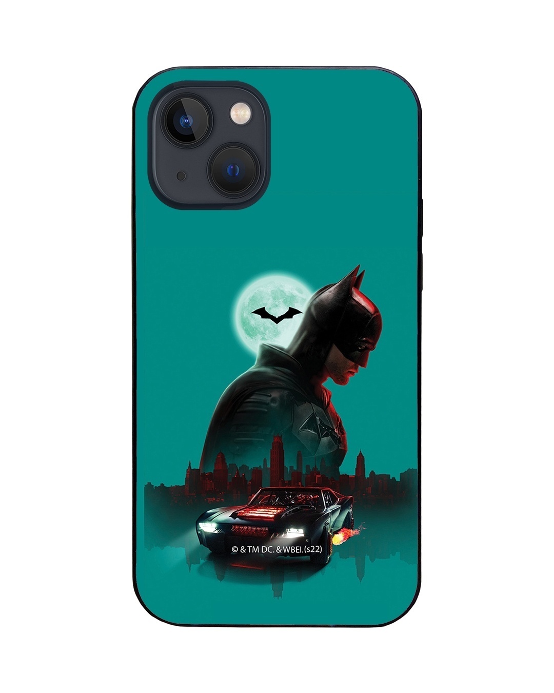 Shop Midnight Batman LED Cover for iPhone 13-Back