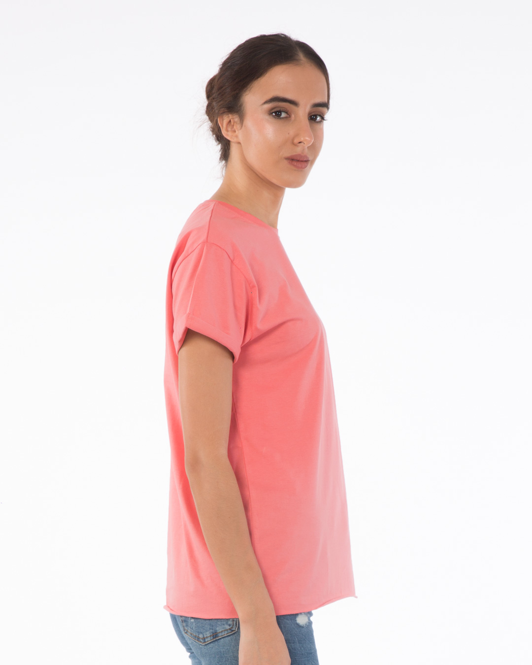 Shop Millennial Pink Boyfriend T-Shirt-Back
