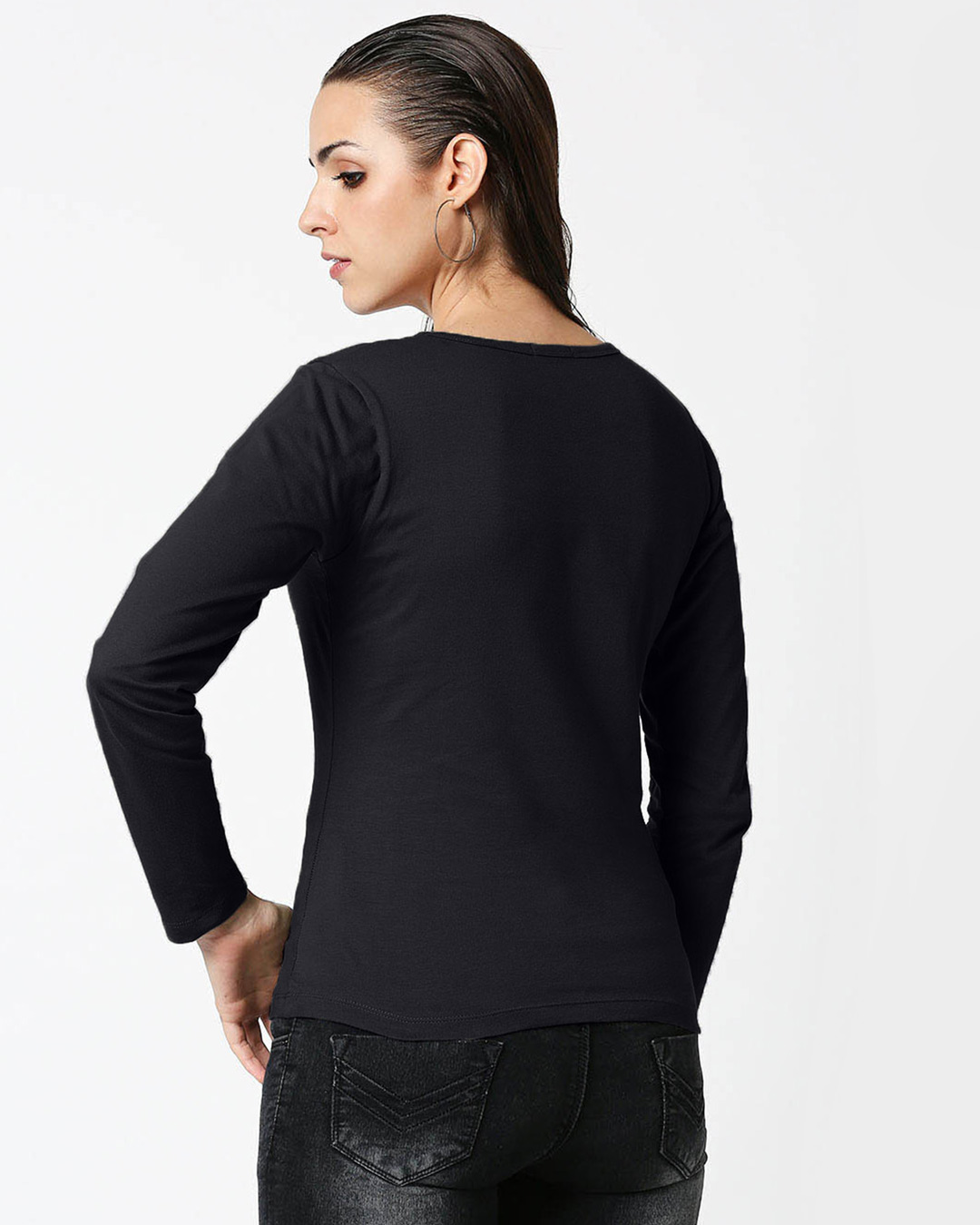 Shop Minimal Believe Full Sleeve T-Shirt-Back