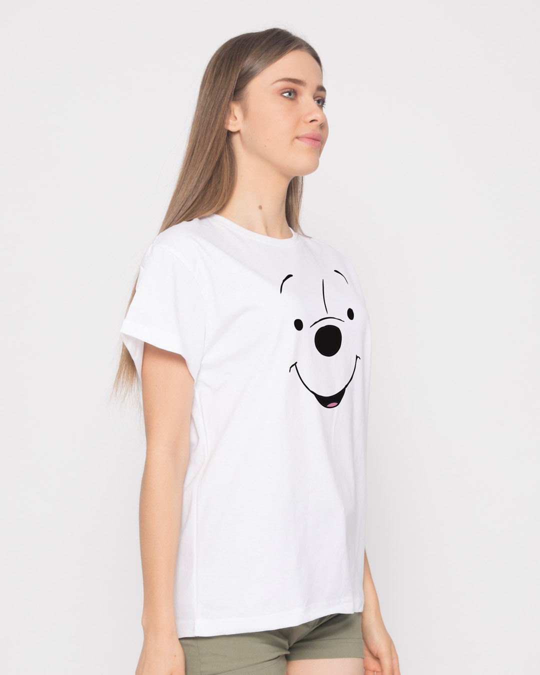 Shop Minimal Pooh Boyfriend T-Shirt-Back