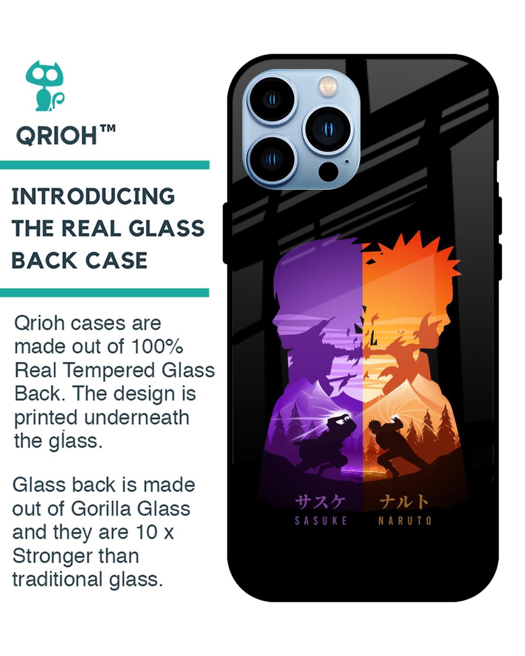 Shop Minimalist Anime Premium Glass Case for Apple iPhone 13 Pro (Shock Proof,Scratch Resistant)-Back