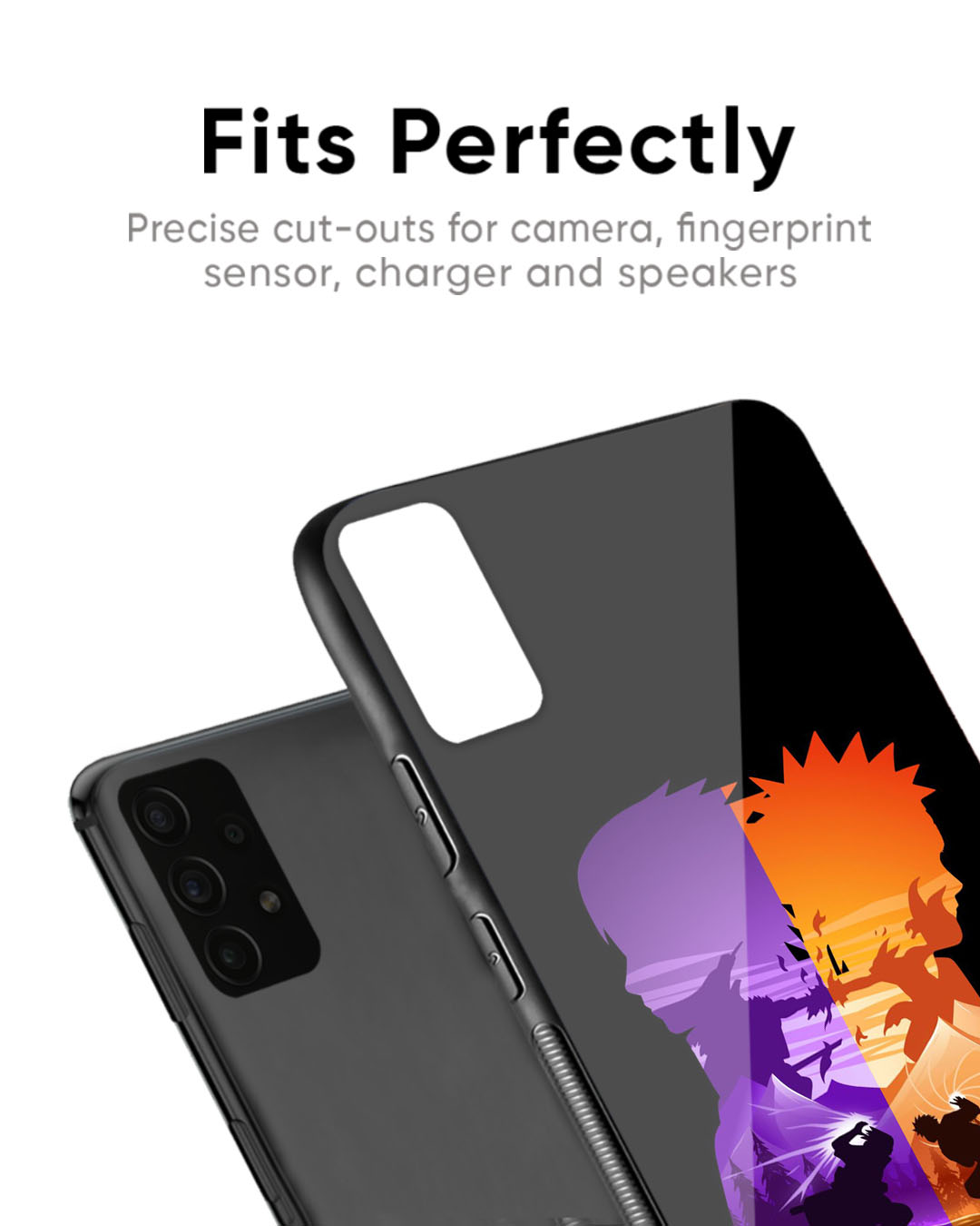 Shop Minimalist Anime Premium Glass Case for Redmi Note 12 Pro+ 5G (Shock Proof, Scratch Resistant)-Back