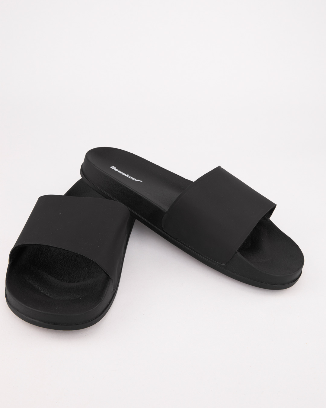 plain black flip flops womens