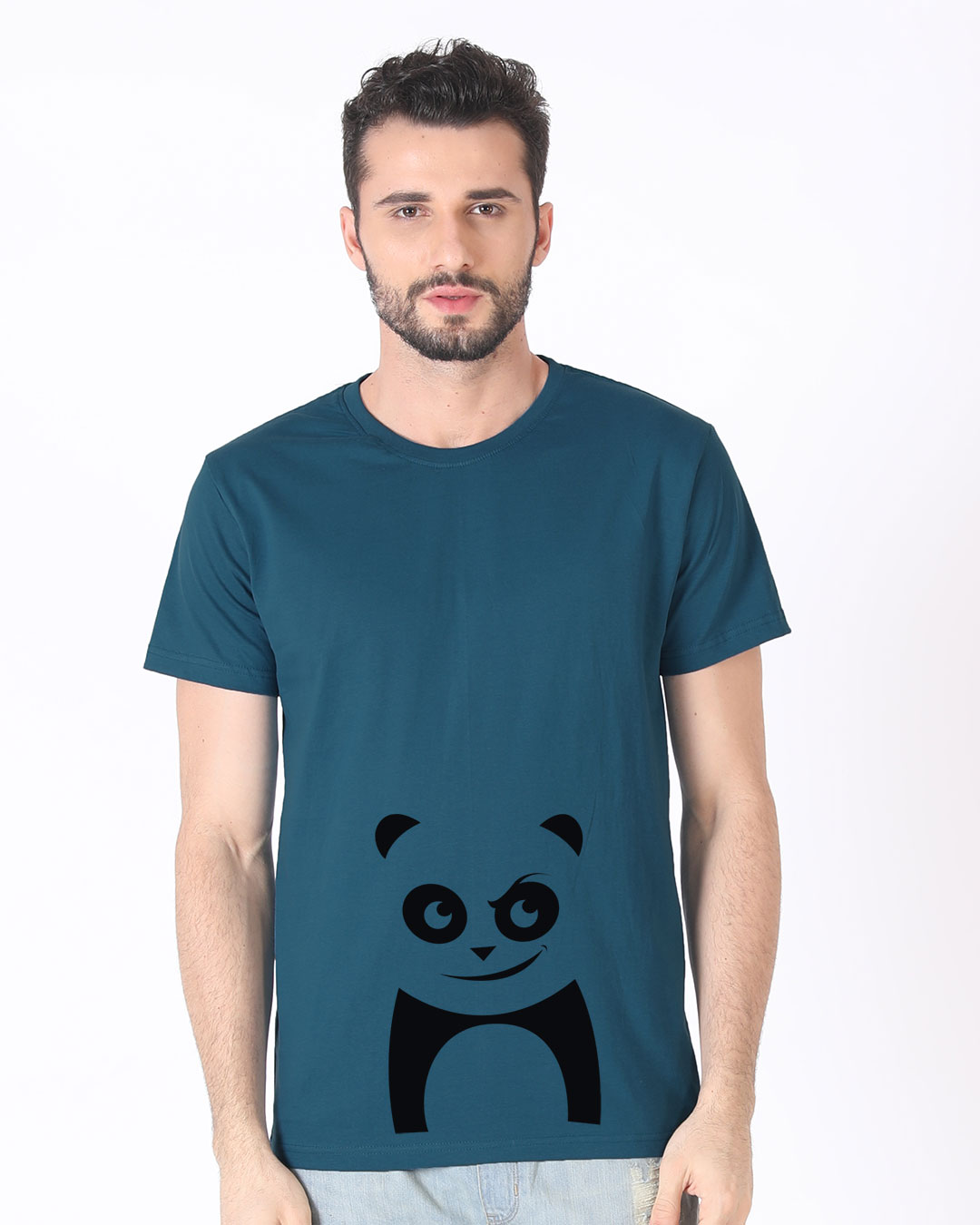 Shop Mischief Panda Half Sleeve T-Shirt-Back