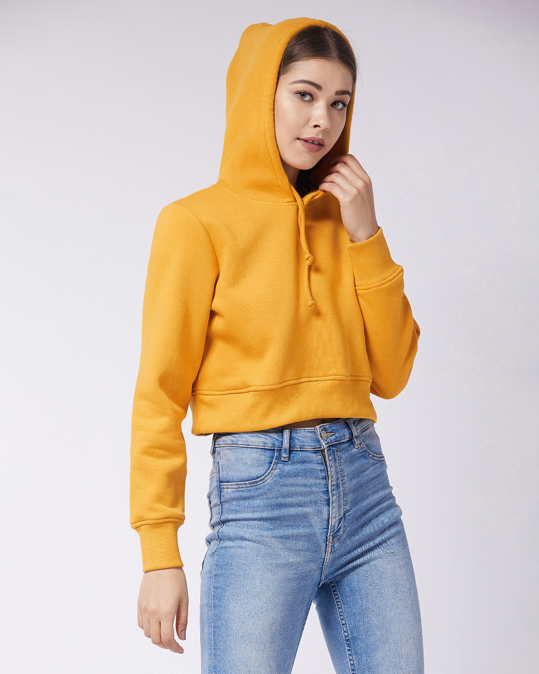 Buy Miss Chase Women's Yellow Oversized Fit Hoodie Online at Bewakoof