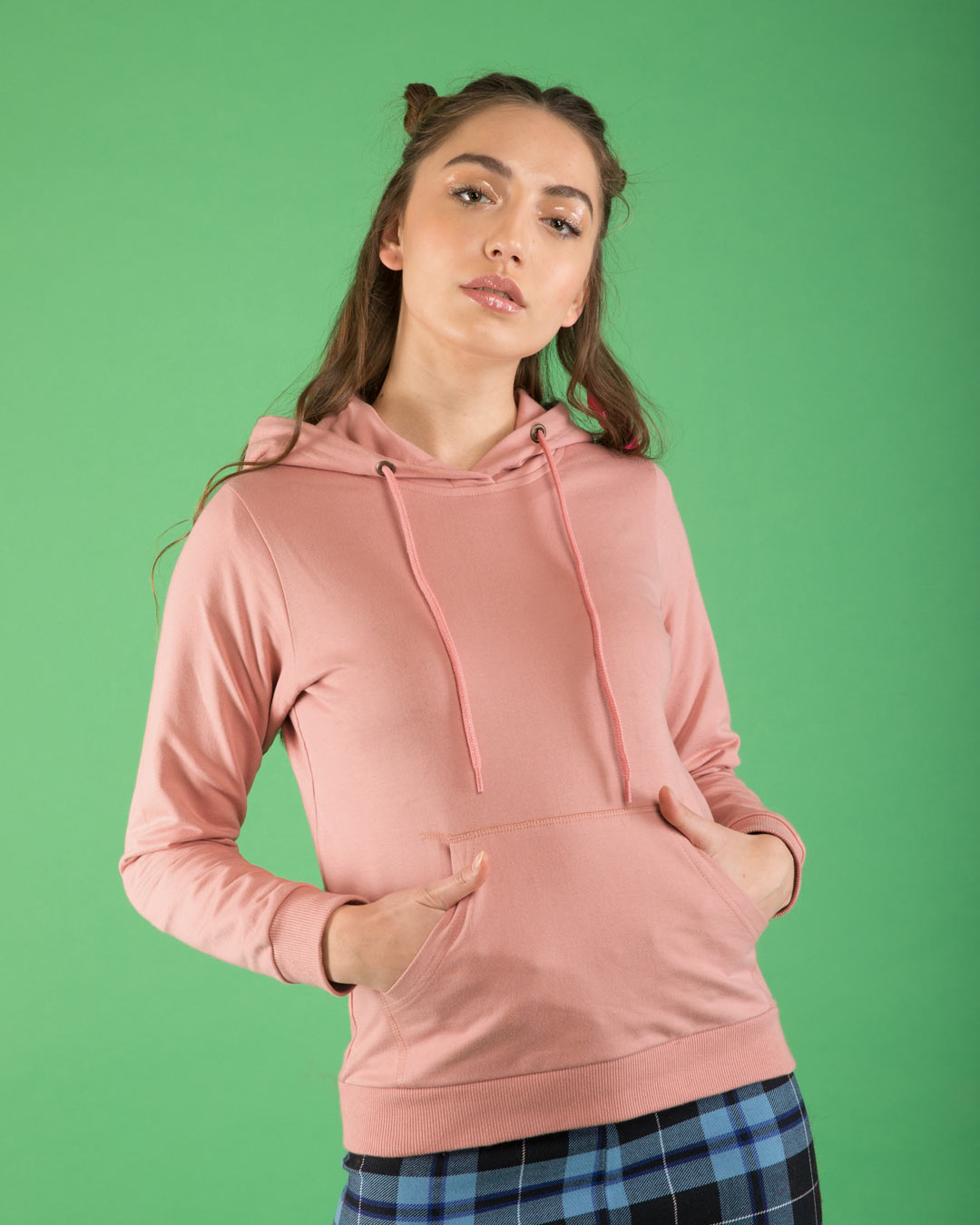 misty pink hoodie