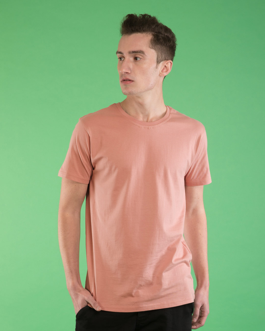 Shop Misty Pink Half Sleeve T-Shirt-Back