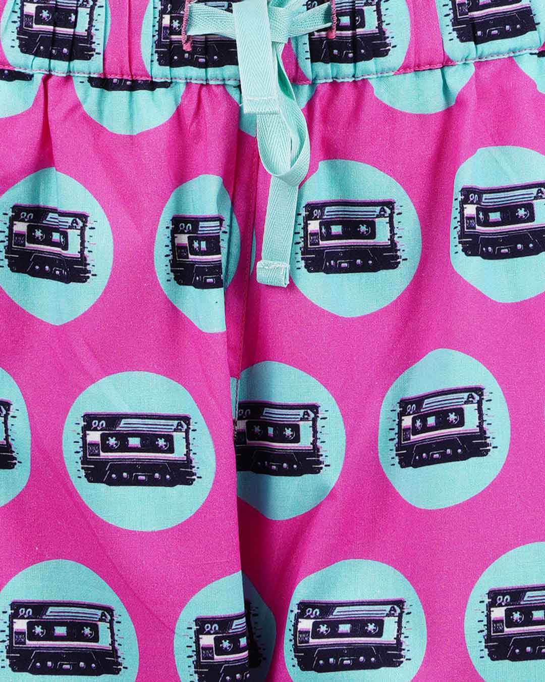 Shop Mixed Tape Women Pyjamas Pink-Back