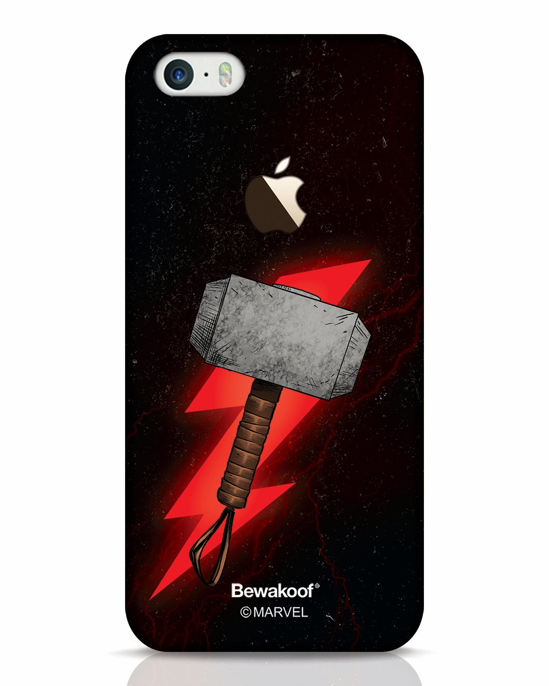 Buy Mjolnir iPhone SE Logo Cut Mobile Cover for Unisex Online at Bewakoof
