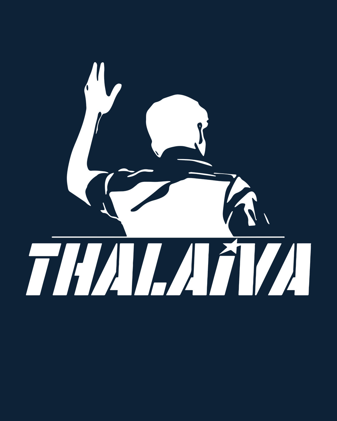 Buy MOJOTRACK Thalaiva Mens Half Sleeve T-Shirt for Men Blue ...