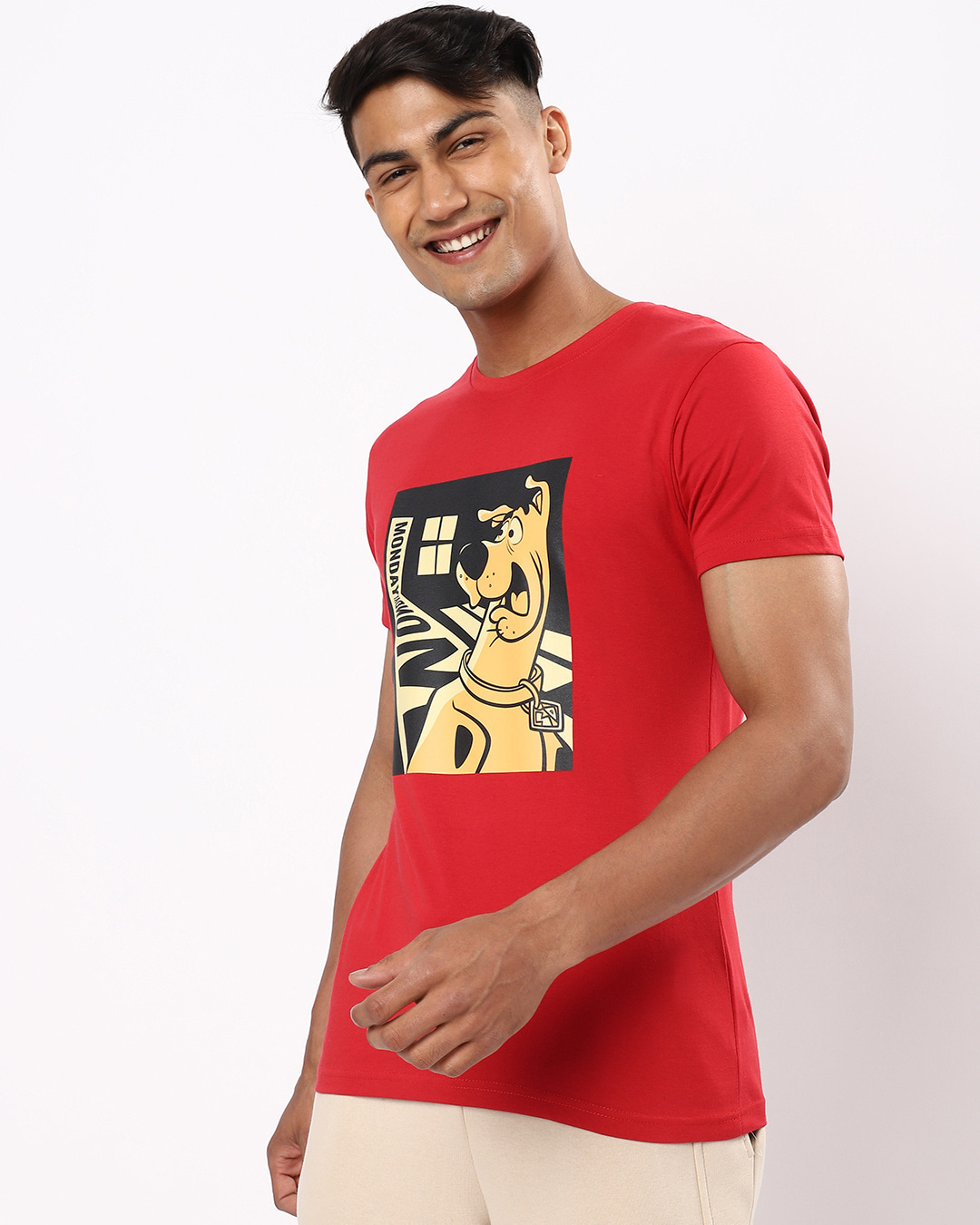 Shop Monday Scooby Half Sleeve T-shirt-Back