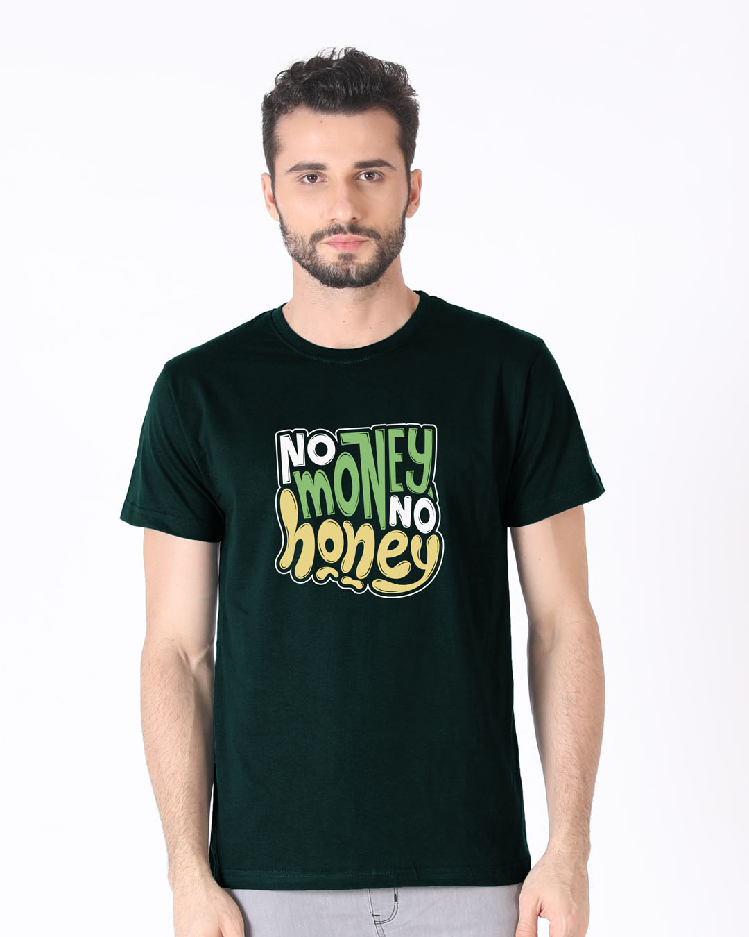 Shop Money Honey Half Sleeve T-Shirt-Back