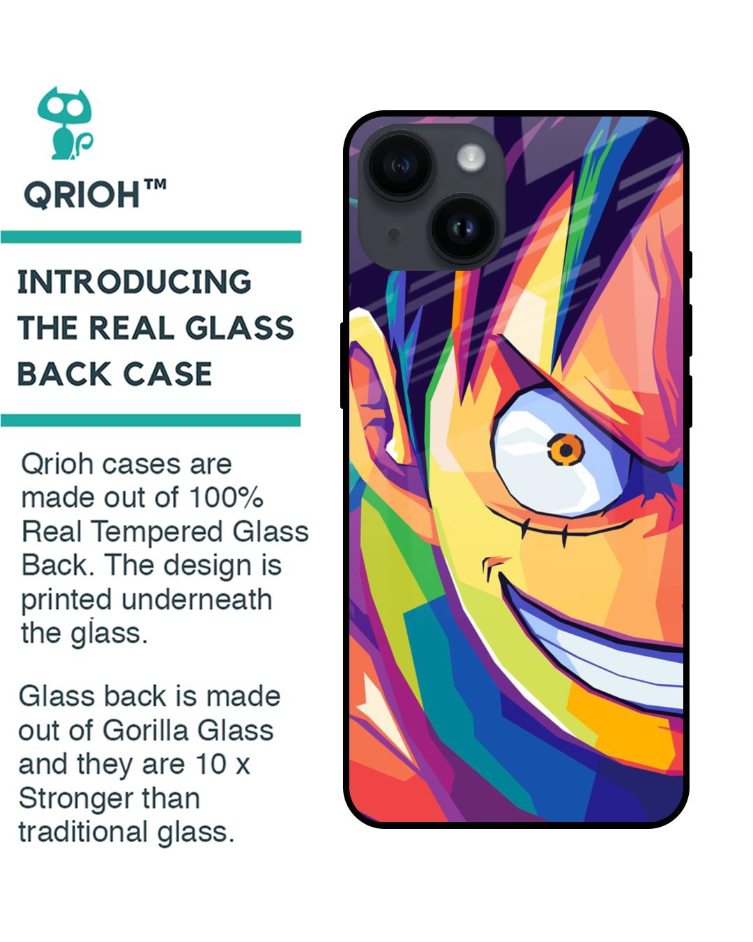 Shop Monkey Wpap Pop Art Premium Glass Case for Apple iPhone 14 (Shock Proof,Scratch Resistant)-Back