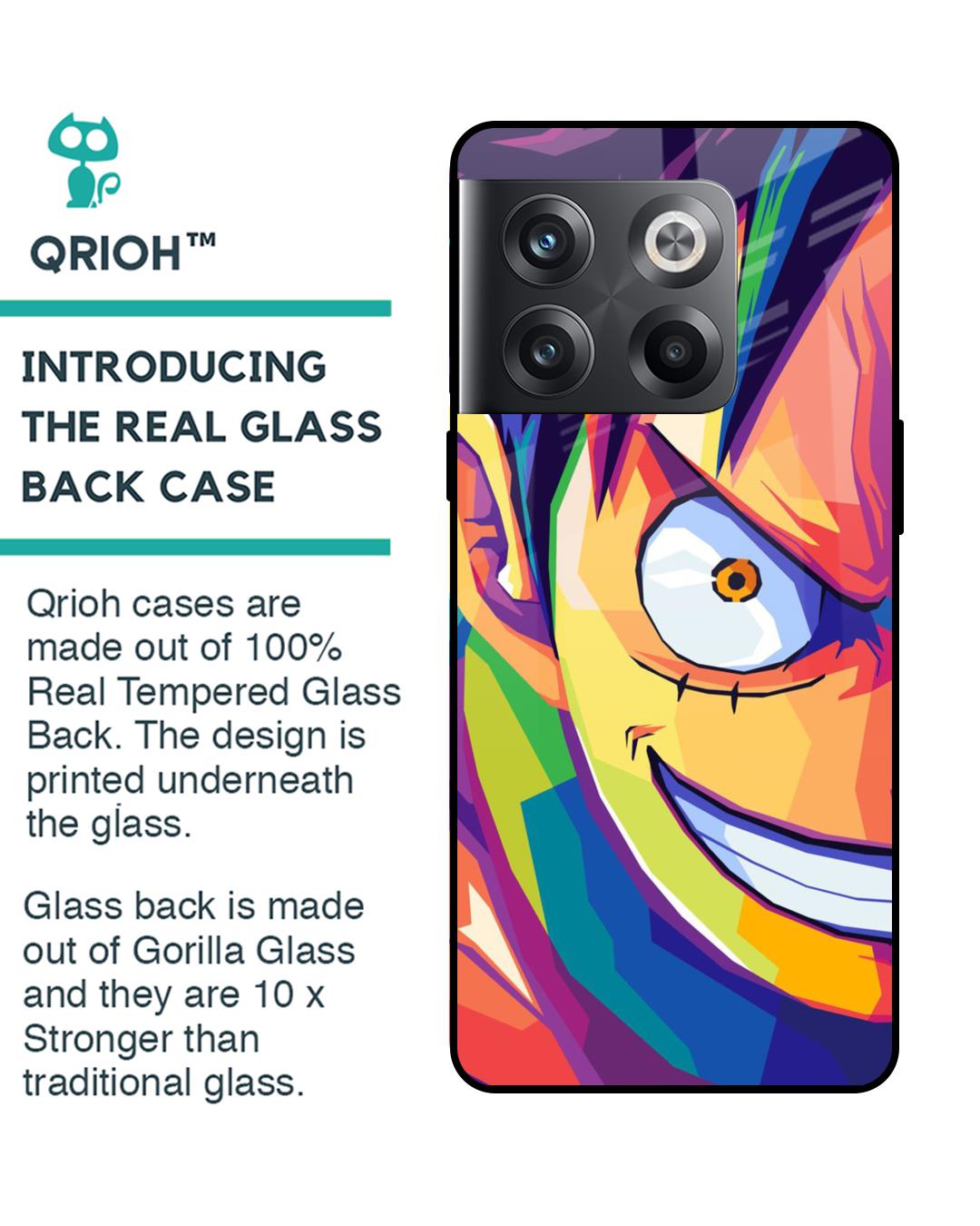 Shop Monkey Wpap Pop Art Premium Glass Case for Oneplus 10T 5G (Shock Proof,Scratch Resistant)-Back