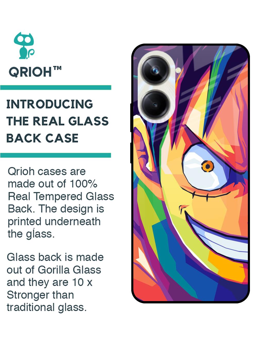 Shop Monkey Wpap Pop Art Premium Glass Case for Realme 10 Pro 5G(Shock Proof, Scratch Resistant)-Back