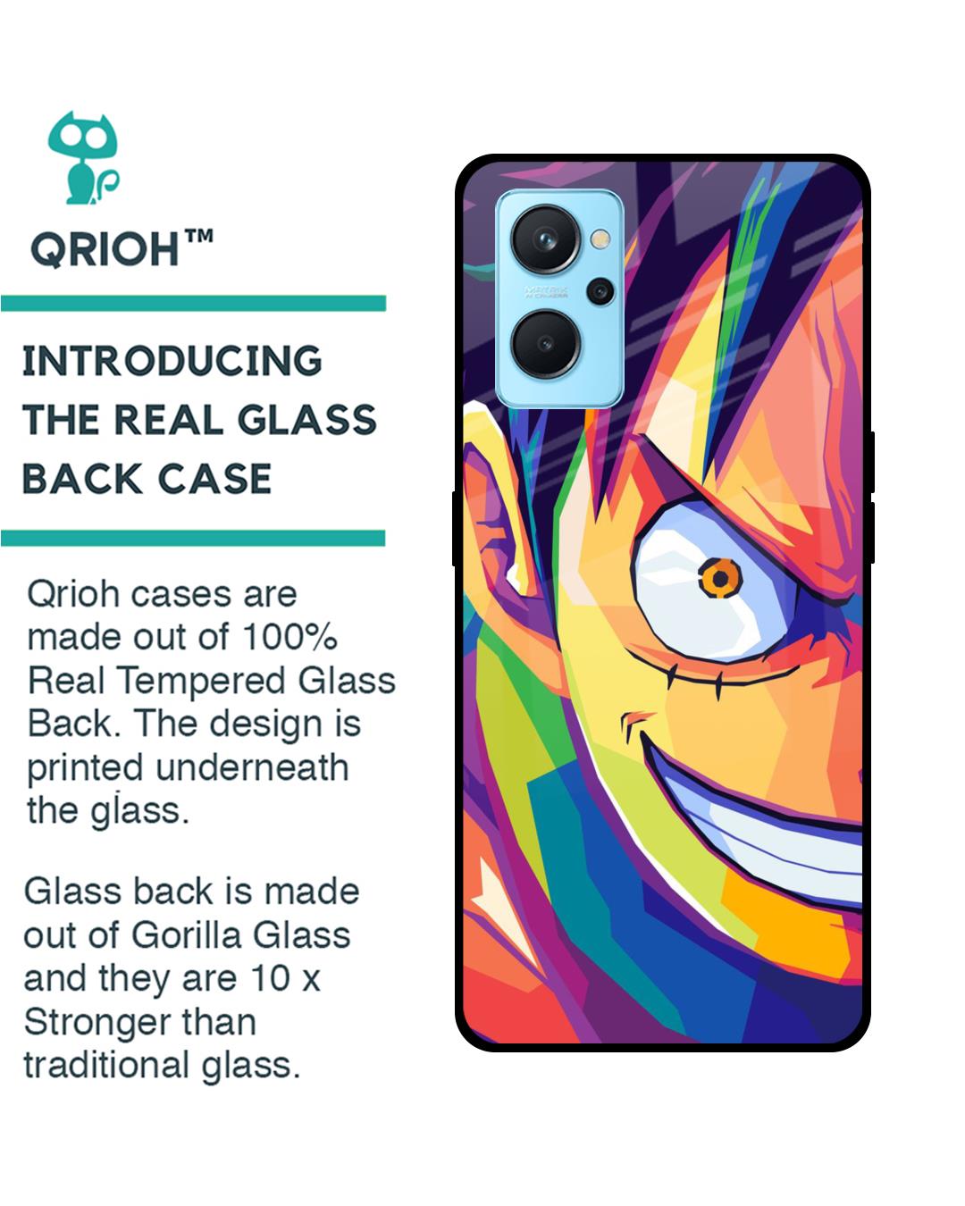 Shop Monkey Wpap Pop Art Premium Glass Case for Realme 9i(Shock Proof, Scratch Resistant)-Back