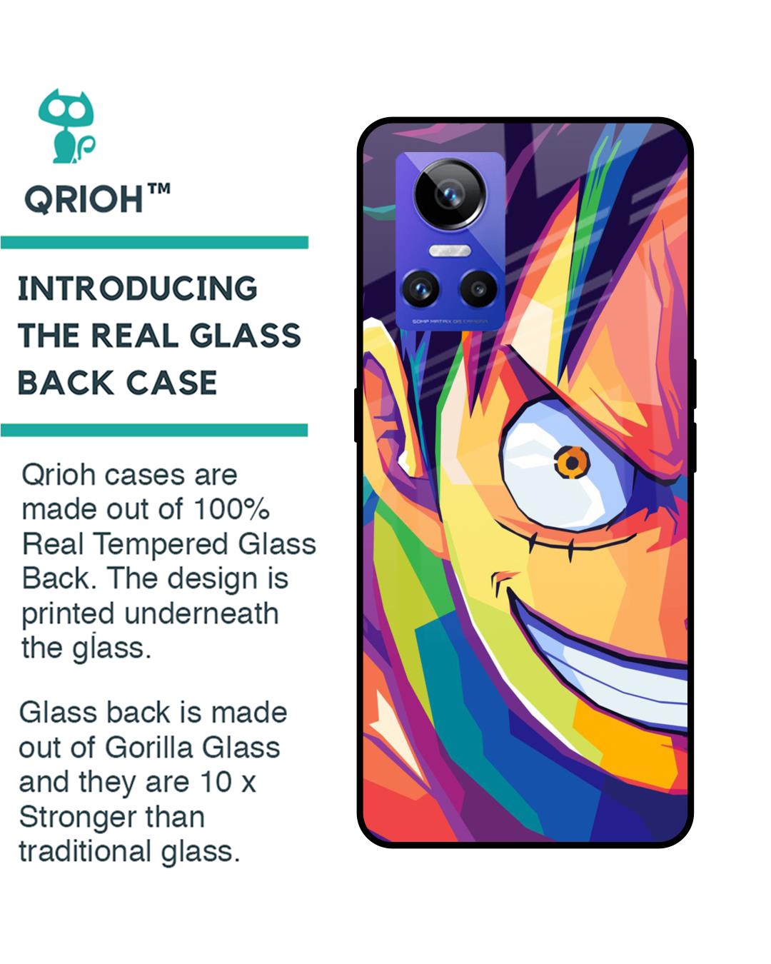 Shop Monkey Wpap Pop Art Premium Glass Case for Realme GT Neo3(Shock Proof, Scratch Resistant)-Back
