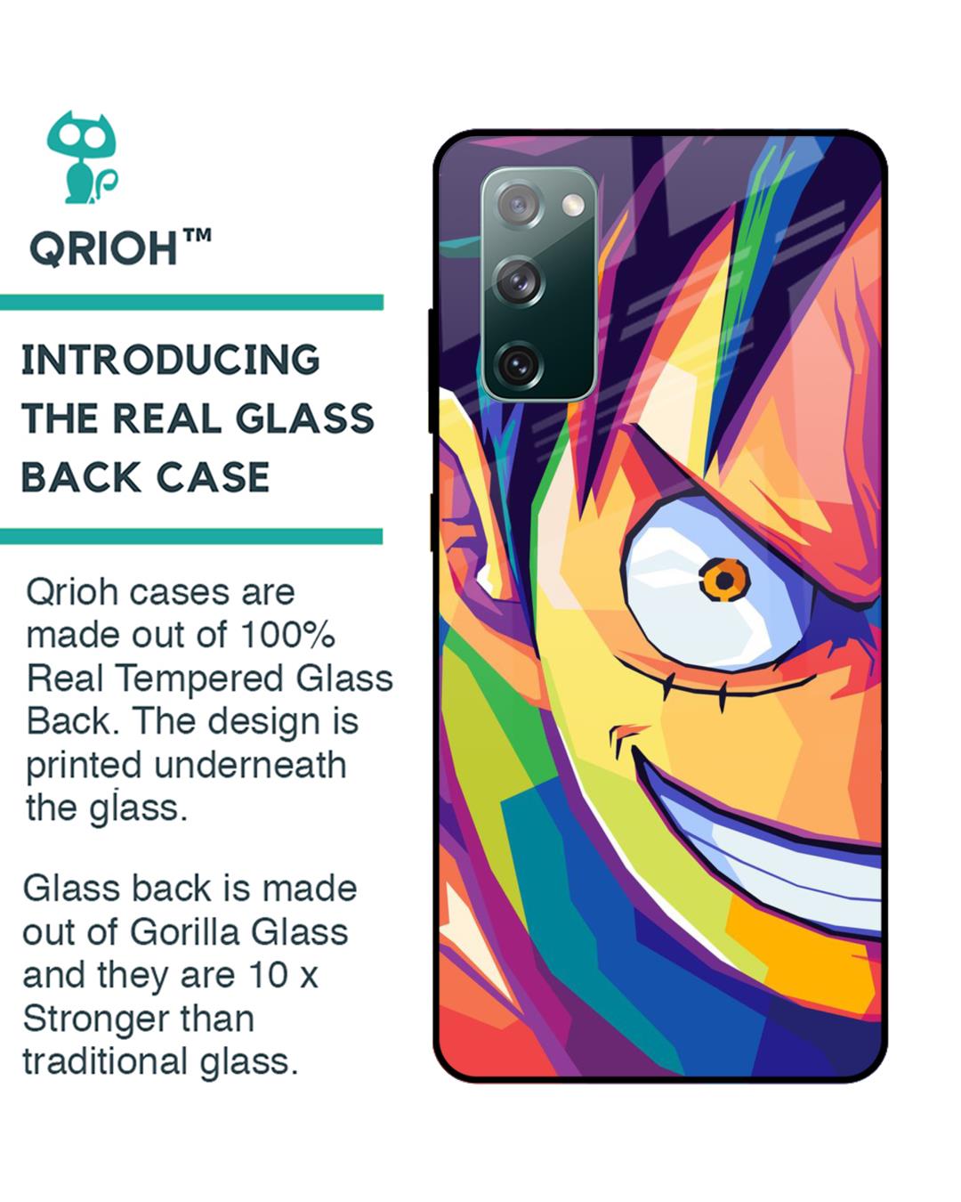Shop Monkey Wpap Pop Art Premium Glass Case for Samsung Galaxy S20 FE (Shock Proof,Scratch Resistant)-Back