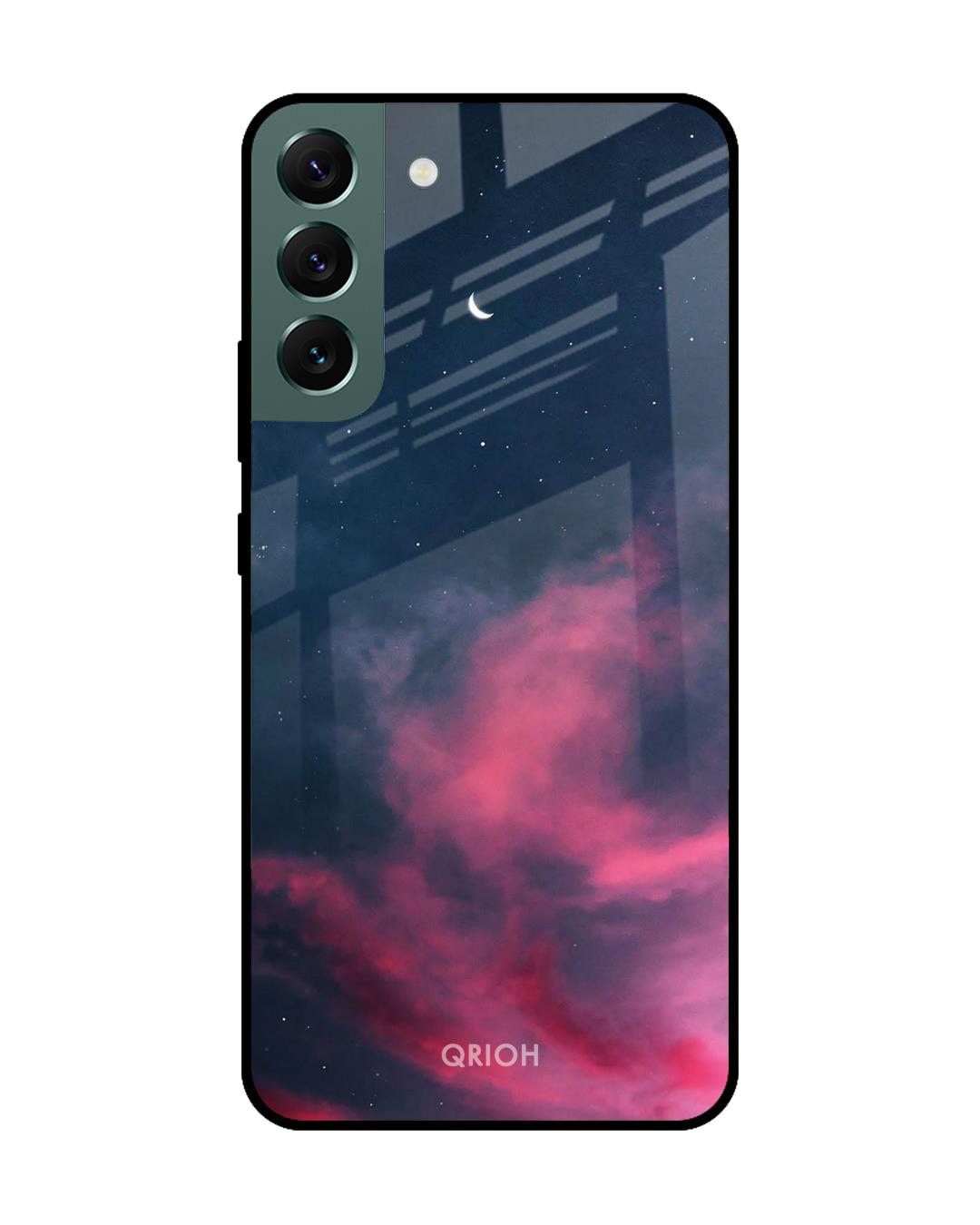 Shop Moon Night Printed Premium Glass Cover For  S22 Plus 5G(Impact Resistant, Matte Finish)-Back