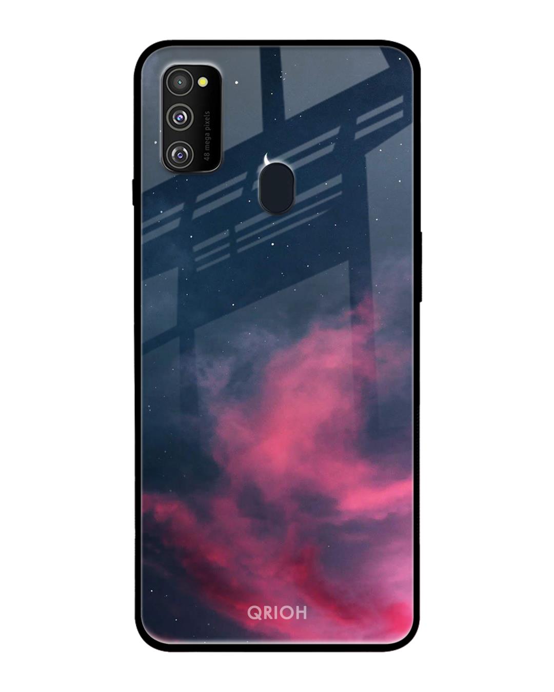 Shop Moon Night Printed Premium Glass Cover For Samsung Galaxy M30s(Impact Resistant, Matte Finish)-Back