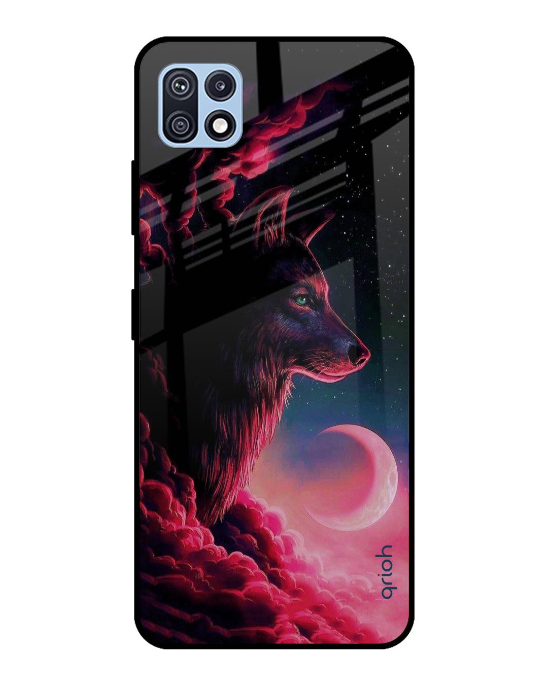 Buy Moon Wolf Printed Premium Glass Cover For F42 5gimpact Resistant Matte Finish Online In 